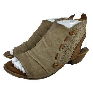 Miz Mooz New York City Celia Leather Heeled Sandals Sz 5.5 / 6
